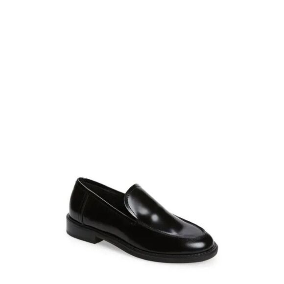 Steve Madden Larusso Loafer Women 8.5 Black Patent Leather Slip On Shoes ZPO2895 - Picture 4 of 12
